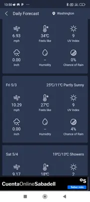 Daily Forecast android App screenshot 2