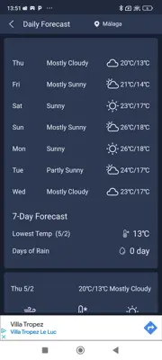 Daily Forecast android App screenshot 8